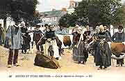 carte postale les moeurs et types bretons
