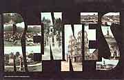 carte postale rue rennes