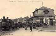 carte postale gare rennes