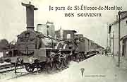 carte postale saint-etienne de montluc