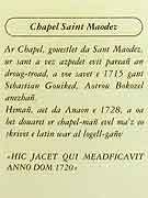 chapelle saint-maudez le haut-corlay