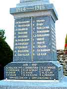 monument aux morts le haut-corlay
