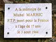 plaque commemorative michel marhic saint-brieuc