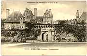 carte postale chateaux de bretagne