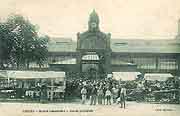 carte postale train gare et tramways nantes