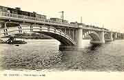 carte postale train gare et tramways nantes