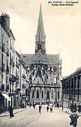 carte postale eglise saint-nicolas nantes