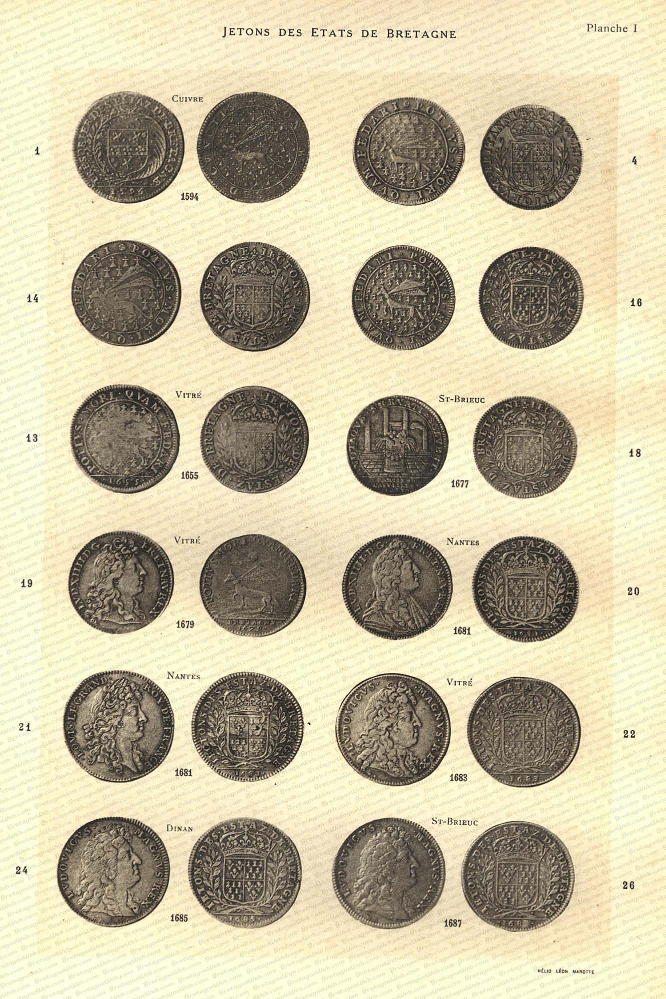 jetons des etats de bretagne