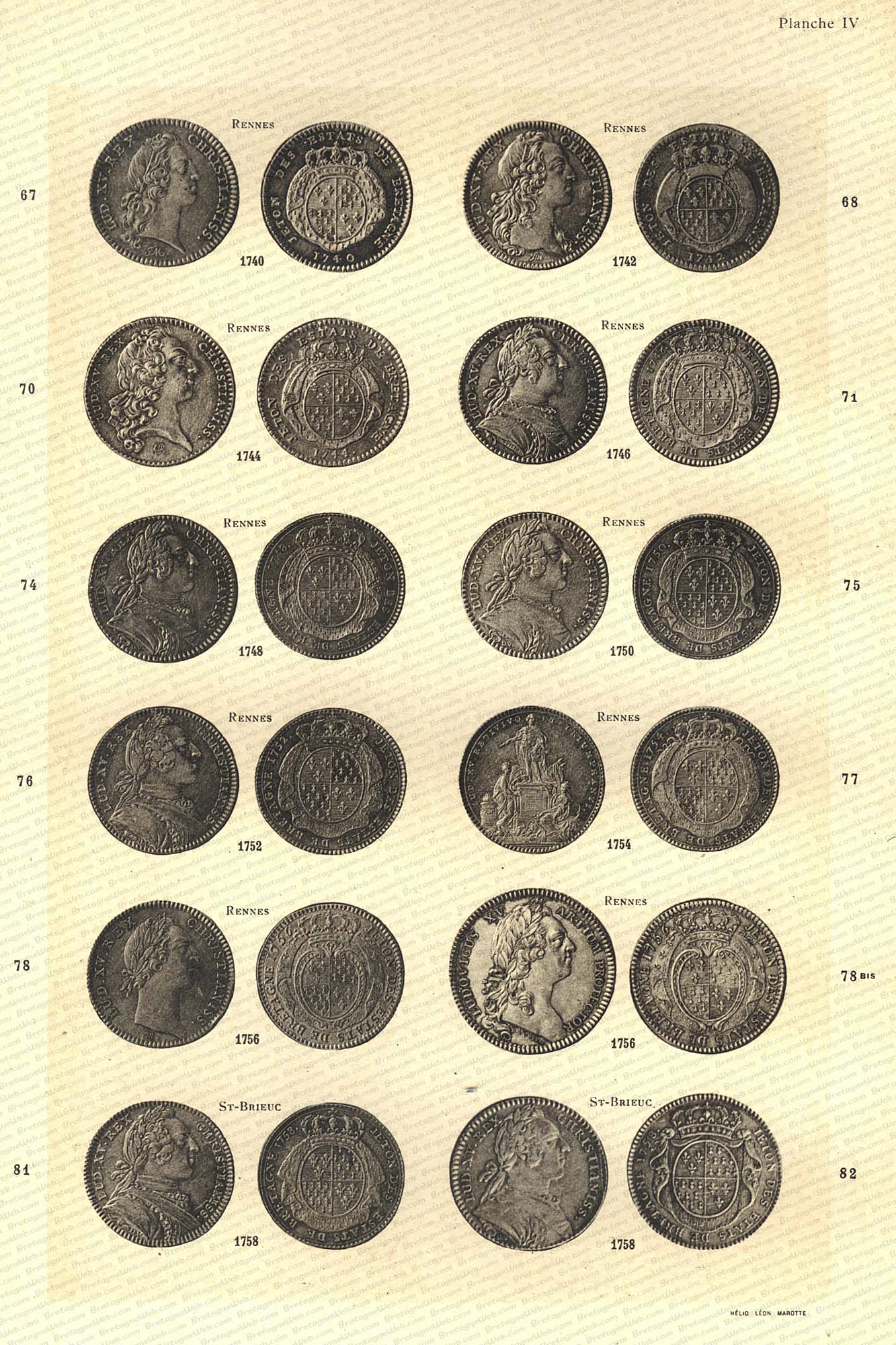 jetons des etats de bretagne