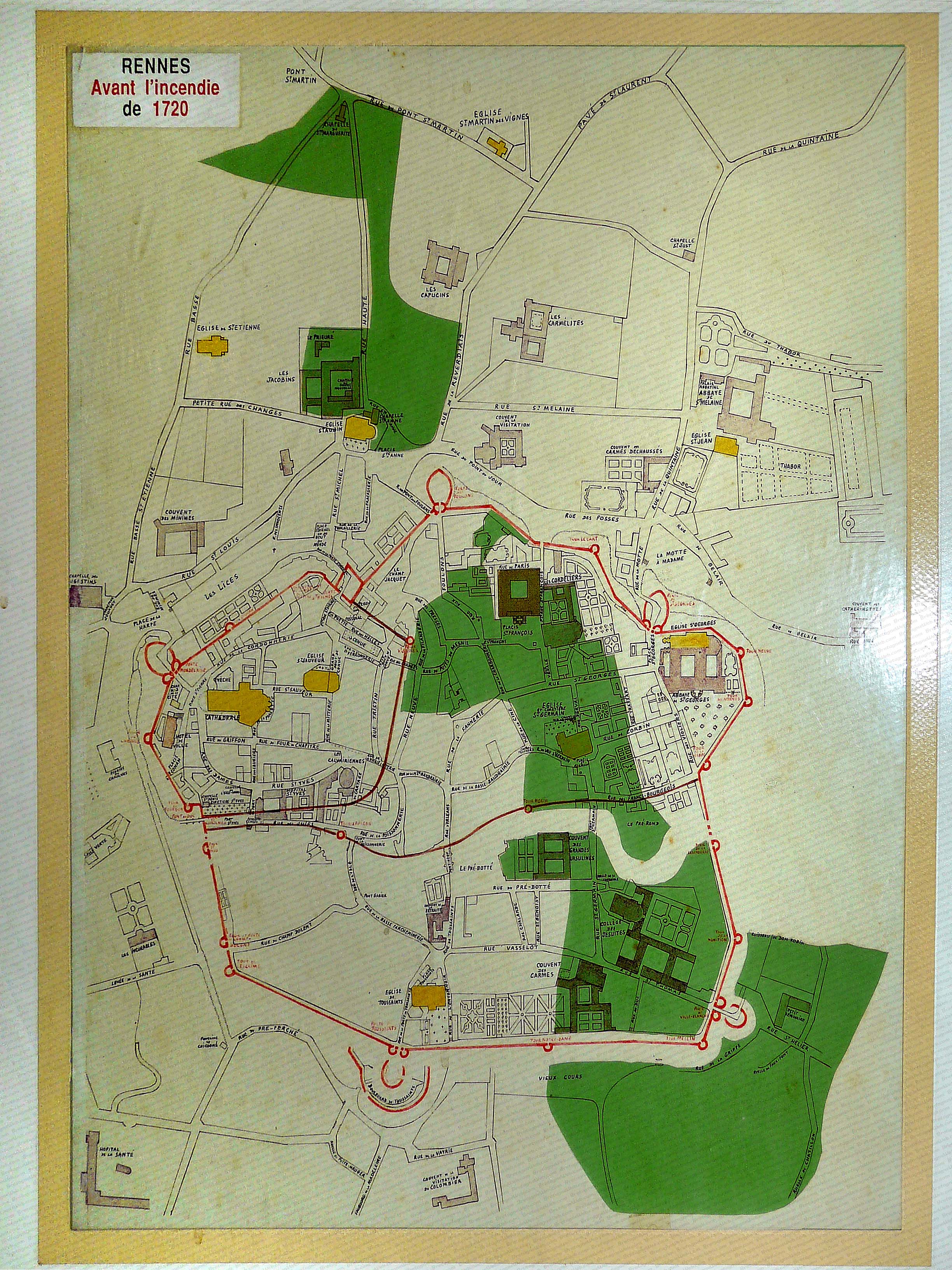 nantes plan de nantes de 1766