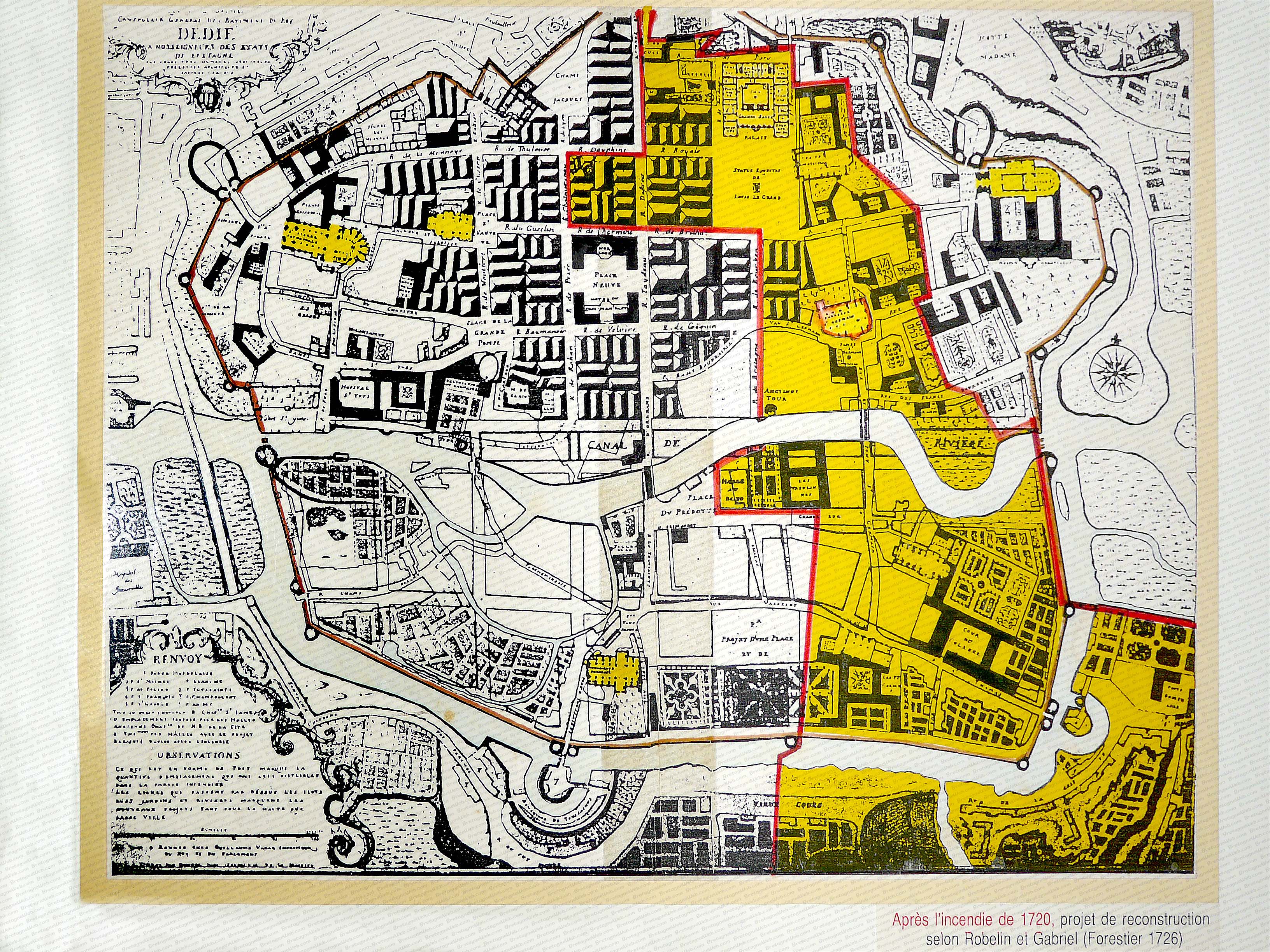 nantes plan de nantes de 1766