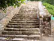 escalier vers etang chatelaudren