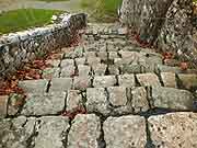 escalier vers etang chatelaudren
