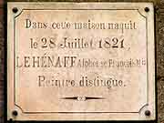 plaque commemorative alphonse le henaff guingamp