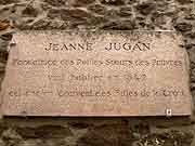 plaque commemorative jeanne jugan saint-malo