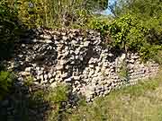 guerande mur gallo-romain de la villa grannon de clis